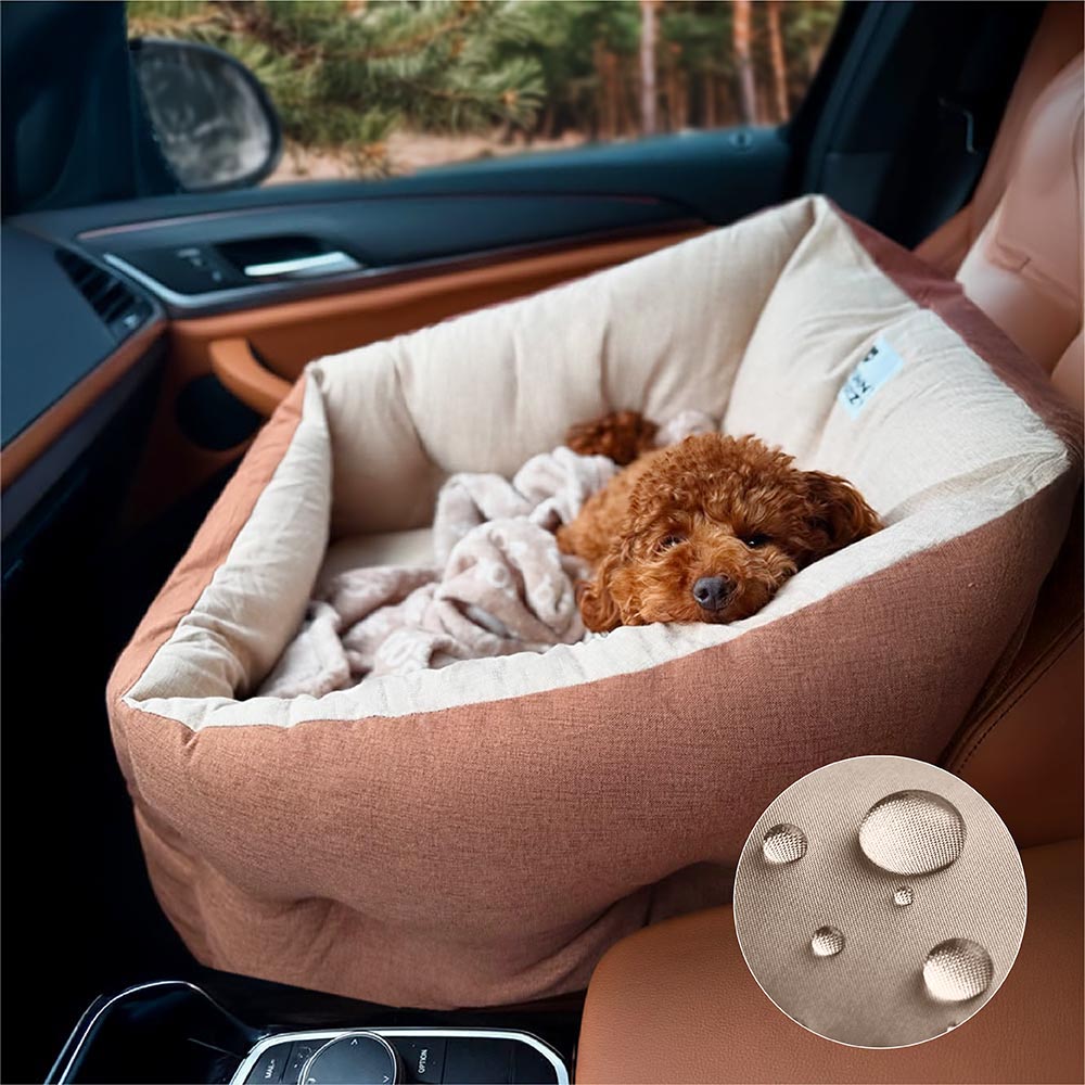 Travel Protection Booster Waterproof Elevated & Thickened Dog Car Seat Bed