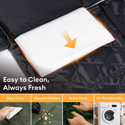 Mobile Bedroom Extra-Large Full Coverage Dog Back Seat Extender - Ideal for Travel & Camping