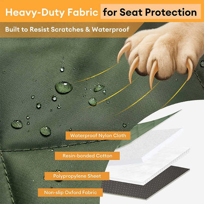 Mobile Bedroom Extra-Large Full Coverage Dog Back Seat Extender - Ideal for Travel & Camping